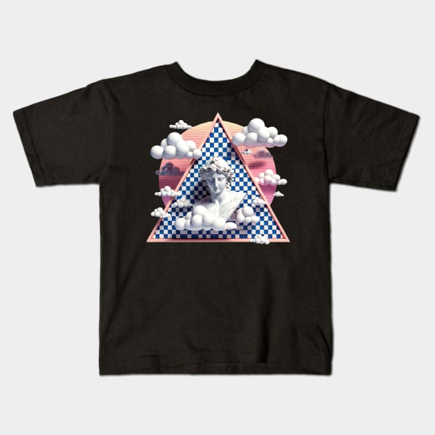 Vapor Dream Aesthetic Kids T-Shirt by Tankuss 